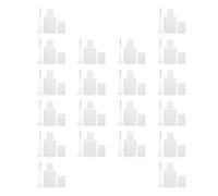 ibasenice Lot de 20 Flacons de Gel pour Ongles Réutilisables 10 Ml Transparents Pinceau Intégré Bouteille Vide Légère pour Manucure Professionnelle et Rangement Vernis Ongles Longue Durée