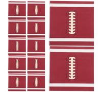 ibasenice Lot de 20 Serviettes Jetables Décoratives en Papier Épais à Thème Football Marron, Serviettes D'anniversaire Absorbantes et Résistantes pour Fêtes, Camping et Soirées Sportives