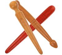 ibasenice Lot de 3 Bâtons de Massage en Bois pour Réflexologie Plantaire et Palmaire Outil de Massage des Points d'Acupuncture Compact et Portable pour Relaxation à Domicile Voyage