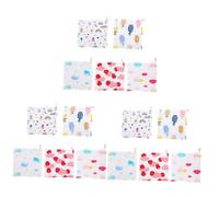 ibasenice Lot De 3 Bavoirs En Coton 6 Épaisseurs Pour Bébé Serviette Absorbante Mouchoir Doux À Séchage Rapide 5 Pièces X 3