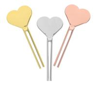 ibasenice Lot de 3 Clés Presse-tubes en Métal Inoxydable, Forme Cœur, Presse-dentifrice Compact pour Salle de Bain, Outil Auxiliaire de Compression pour Tubes Cosmétiques et Dentifrice,