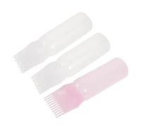 ibasenice Lot de 3 Flacons de Coiffure en Plastique 120ml Légers Danger Peau, pour Salon ou Magasin, Applicateurs pour Teinture Capillaire