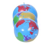 ibasenice Lot De 3 Globes Gonflables De 24,9 Cm, Ballons De Plage Gonflables Pour Jouer Ou Enseigner, Sacs De Fête, Fête, Été
