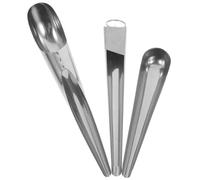 ibasenice Lot de 3 Mangeoires à Oiseaux en Acier Inoxydable, Distributeurs de Nourriture et d'eau pour Nichoirs, Petite Taille, Accessoires Poule et Pinsons, Usage Cage pour Oiseaux