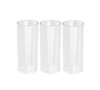 ibasenice Lot de 3 slides pour guitare - Slide basse en verre transparent de 6 cm (2,4 pouces) - Accessoire pour instruments de musique rock, blues et solos de guitare électrique