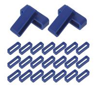 ibasenice Lot de 30 Boucles de Bracelet de Montre en Silicone Élastique Passant de Bracelet 22 MM Couleur Bleu Minuit pour Remplacement et Réparation Quotidienne