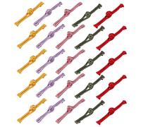 ibasenice Lot de 30 Boutons Chinois en Satin pour Vêtements, Style Ethnique Unique, Finition Soignée, Forme Unidirectionnelle, pour Costumes Tai Chi et Couleur Aléatoire Plusieurs styles