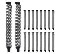 ibasenice Lot de 30 caches métalliques pour emplacements PCIe - Cache-emplacements PCI ventilés Noirs pour boîtiers d'ordinateur - Plaques de Protection Anti-poussière pour Bureau - 12,2 x 2 cm