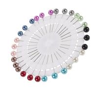 ibasenice Lot de 30 Épingles à Foulard Hijab en Perles 8 MM Épingles Droites Petites en Métal Accessoires Hijab pour Femmes Broches Décoratives pour Foulards Musulmans Usage Quotidien