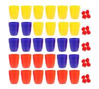 ibasenice Lot de 30 Gobelets Magiques avec Boules Accessoires De Magicien pour Enfants Spectacles Et Fêtes 6X6X2 Pouces Léger Et Facile À Transporter