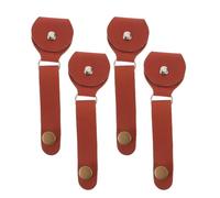 ibasenice Lot de 4 Attaches-Courroie de Guitare en Cuir PU Marron Sangle de Tête et Fixation pour Ukulélé Mandoline et Basse Étui à Médiators Inclus Accessoires Polyvalents pour Guitare