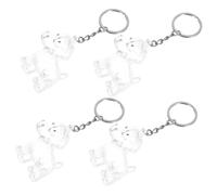 ibasenice Lot De 4 Boîtes À Souvenirs pour Poils d'animaux, Porte-clés, Bouteille Souvenir Commémorative, Capsule Transparente, Conteneur De Rangement pour Poils De Chien, pour