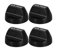 ibasenice Lot de 4 boutons de cuisinière à gaz robustes en plastique - Boutons de rechange pour commandes à axe en D - Poignées de commande pour four et plaque de cuisson, idéales pour les