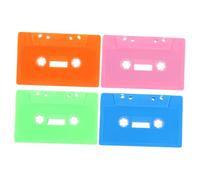 ibasenice Lot de 4 Cassettes Audio Vierges Colorées Vintage pour Loisirs Créatifs et Enregistrement de Bénédictions, Décoration Murale Artistique pour Fêtes et Célébrations, Style Rétro