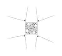 ibasenice Lot de 4 Colliers Pendentifs Puzzle en Alliage Argenté, Plomb, pour Anniversaire ou Présent D'amitié Entre Filles et Adolescentes