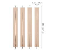 ibasenice Lot de 4 Éléments Chauffants pour Scelleuse Thermique Fil Rond de Scellement 300Mm Bande Chauffante de Remplacement pour Machine à Emballer sous Vide Accessoires