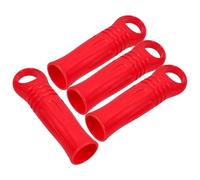 ibasenice Lot de 4 Embouts Manche Balai Serpillière Plastique Rouge 25 MM Accessoires Pratiques pour Usage Domestique et Nettoyage Sol
