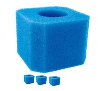 ibasenice Lot De 4 Éponges Filtrantes Carrées Bleu pour Piscine Intérieure Accessoires pour Spa De Nage Mousse De Filtration Résistante Aux Alcalins pour Filtration De l'eau