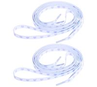 ibasenice Lot de 4 Lacets Plats en Polyester 120 CM à Motifs Cœurs Blancs et Violets Décoratifs et Amusants pour Chaussures Toile Baskets et Sport pour Usage Quotidien et Occasions