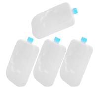 ibasenice Lot de 4 Pains de Glace Réutilisables Blancs de Flocon, Blocs Réfrigérants Moyens pour Ventilateur Climatiseur, Glacière Portable et Congélateur, Accessoire pour Camping