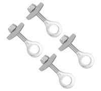 ibasenice Lot de 4 Tendeurs de Chaîne de Vélo en Acier Argenté, Installation Rapide et Résistant à l'usure, Accessoire pour Vélos Pliants