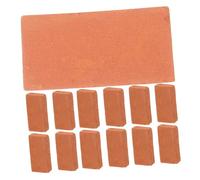 ibasenice Lot de 40 Briques Décoratives Miniatures pour Aménagement Paysager Mur en Pierre Matériaux De Construction Briques De Jardin Briques pour Maison De Poupée Briques pour