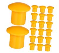ibasenice Lot de 40 Capuchons De Protection en Acier pour Barres Protection Contre Les Champignons Piquets De Propriété Marqueurs Protection De Sécurité pour La Construction