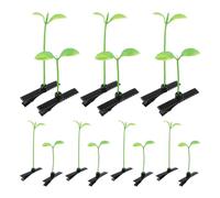 ibasenice Lot de 40 Pinces à Cheveux de Germes de Soja Vertes, Légères Plastique, Accessoires Adorables pour Décoration de Cheveux Lors de Fêtes et Anniversaires