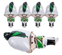 ibasenice Lot de 5 Ballons Casse-Noisette de Noël en Aluminium Petit Format Décorations de Fête Fantaisie Ballons Gonflables Résistants Accessoires pour Décorations de Table et Fond