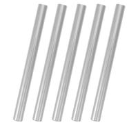 ibasenice Lot de 5 Connecteurs de Poteaux de Tente en Alliage D'aluminium Argenté, Tubes de Réparation Universels pour Arceaux de Tente de Camping, Kit de Pièces de Rechange Léger et Solide