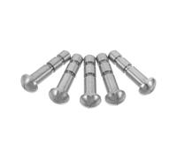 ibasenice Lot de 5 piquets de bornage en acier inoxydable | Piquet de nivellement, piquet de référence au sol, de topographie métalliques pour la cartographie extérieure