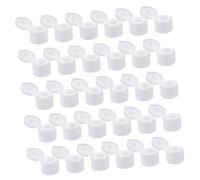 ibasenice Lot de 50 Bouchons de Bouteille d'eau Réutilisables Push-Pull Couvercles Étanches en Plastique pour Bouteilles de Sport Accessoires pour Sport et Activités Extérieures