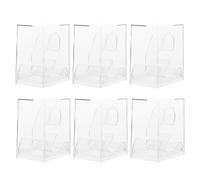 ibasenice Lot de 6 Boîtes de Présentation et Rangement pour Montres Garçon et Filles Transparentes Étui de Montre Compact en Plastique Solide Vitrine D’Exposition Coffret Multi-Usage