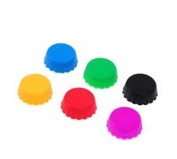 ibasenice Lot de 6 Bouchons de Vin en Silicone Joint Hermétique pour Bouteille Conserve la Saveur du Vin Design Simple et Couleurs Variées Accessoire Pratique Couleur Couleur Aléatoire