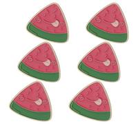 ibasenice Lot de 6 Broches en Métal de Tranche de Pastèque, Épingles à Col et Paquet à Dos, Broche en Émail Mignonne, Couleur Rouge et Vert, Accessoires Créatifs pour Vêtements Féminins,