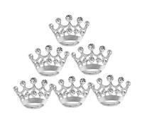 ibasenice Lot de 6 Broches Épingles de Revers en Alliage Argenté Forme Couronne pour Vêtements Paquet et Costumes Accessoires Féminins Polyvalents pour Occasions Formelles et Usage