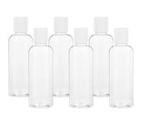 ibasenice Lot de 6 Flacons de Shampoing et D'après-shampoing de Voyage en Plastique 100ml Surface Lisse et Design Étanche, Voyages en Plein Air
