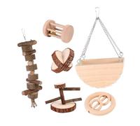 ibasenice Lot De 6 Jouets en Bois pour Chien À Mâcher À Mordre pour Chiot Petite Dentition Fournitures pour Animaux De Compagnie