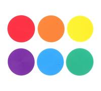 ibasenice Lot de 6 Marqueurs de Points Antidérapants en Polyéthylène 10 Cm, Disques D’agilité Multicolores pour Football, Basketball et Éducation Physique, Accessoires Légers