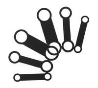 ibasenice Lot de 6 Porte-étiquettes Silencieux pour Animaux en Silicone Extensible, Tailles Variées, pour Collier de Chien Intérieur et Extérieur