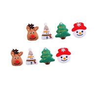 ibasenice Lot De 8 Accessoires De Noël Nœuds Pour Cheveux Pinces À Cheveux En Forme De Renne Accessoires Pour Cheveux De Noël Pinces À Cheveux En Perles Tissu