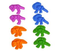 ibasenice Lot De 8 Jouets Dinosaure pour Garçon Et Filles, Taille Compacte, Matériau PP Sûr, Jouet Éducatif d'apprentissage Précoce, pour Jeu De Plage en Plein Air, Coffret 4 Pièces x 2 Sets