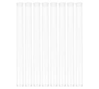 ibasenice Lot de 8 Tubes Porte-Parfum en PVC Acrylique Transparent, Résistants et Légers pour Rangement et Organisation des Bâtonnets de Parfum et Sauge