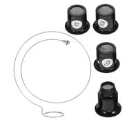 ibasenice Loupe Horloger Professionnelle Kit 5 Pièces Verre Optique Grossissement Variable 5x-20x Portable pour Bijoutier Et Réparation De Montres Usage Professionnel Précision Ergonomique