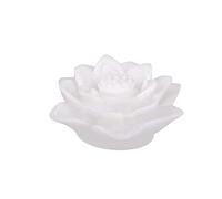 ibasenice Lumière Fleur De Lotus Décor De Bassin Fleuri Feuilles De Nénuphar Lampe De Table Lotus Lampe Aux Lotus Veilleuses à Changement De Couleur De Bébé Décorer Artificiel Blanche