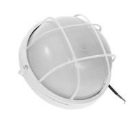 ibasenice Luminaire pour Sauna E27 en Verre Blanc Rond, Applique Murale Extérieur Sauna, Éclairage Résistant Haute Température Et Humidité, Éclairage Spa Et Hammam Sécurisant