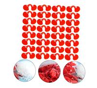 ibasenice Lunettes de Poulet Anti-picage Rouges pour Poussins Moyens, Protection Opacifiante sans Trous, Utilisation Avicole en Élevage, Prévention des Blessures et Morsures, Lot de 1000