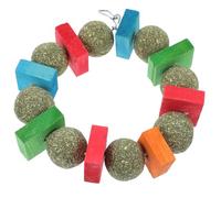 ibasenice Mâcher pour Lapins Cochons D’Inde et Hamsters - Assortiment de Pastilles Colorées Boules D’ et Anneaux - Favorise L’Hygiène Dentaire et Divertit Les Petits Rongeurs