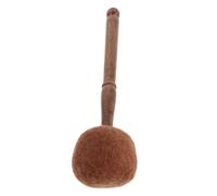 ibasenice Maillet pour Bol Chantant Tibétain en Bois 29 Cm, Baguette Moyenne en Feutre de Laine Marron Foncé, Outil de Percussion Artisanal pour Relaxation et Contemplation, Maillet de Gong