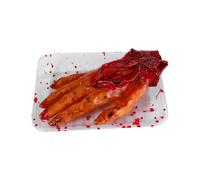 ibasenice Main Sanglante Réaliste pour Halloween Accessoire Effrayant pour Décorations Hantées et Farces Effet Main Cassée Ensanglantée pour Fête et Mise Scène